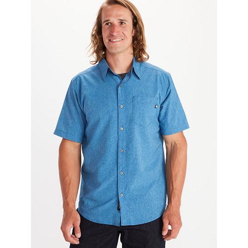 Marmot Aerobora Shirts For Mens Blue AEP782654